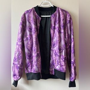 Purple jacket with seahorse